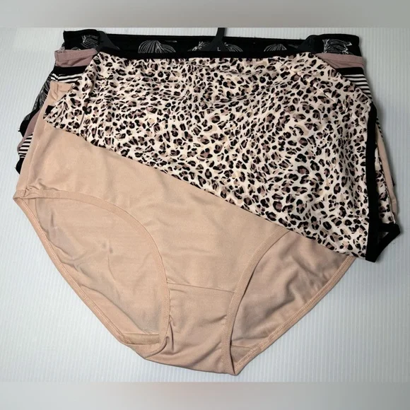 Nicole Miller Full Coverage Super Soft & Silky Smooth Stretch 5pc Briefs Set - Picture 3 of 13